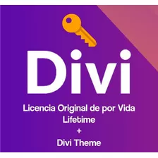 Divi Theme + Licencia Original De X Vida - Api Key Lifetime