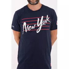 Camiseta Mitchell & Ness Cursive Ny Original Nova