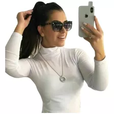 Blusa Feminina Gola Alta Segunda Pele Qualidade Premium 