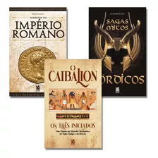 Kit 3 Livros Grandes Impérios Romano Egípcio Grego Nórdico