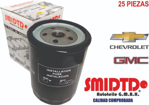 25 Filtros Aceite Para Chevrolet Suburban 5.7l 92-98 Smidtd Foto 4