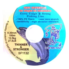 Nylon De Pesca Safari Max Japon 0,30 Mm 100 M Baja Memoria.