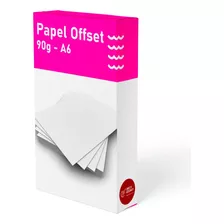 Papel Offset Branco A6 90g Sulfite - 250 Folhas