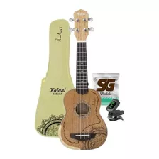 Kit Ukulele Soprano Nalu Signature Kalani 15551 Cor Marrom