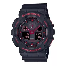 Relógio Casio G-shock Masculino Ga-100bnr-1adr Ignite Red