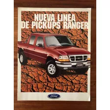 Folleto De Agencia Original De Ford Ranger En Olivos - Zwt