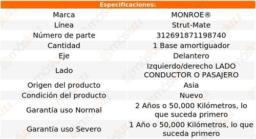 (1) Base Amortiguador Strut-mate Izq/der Del Phoenix 82/84 Foto 3