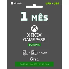 Xbox Game Pass Ultimate 1 Mês Cód. 25 Díg. Envio Automático