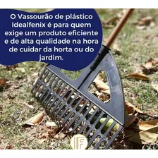 Vassoura+cb Jardim Folhas Ancinho Limpeza Idealfênix 18d