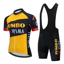 Uniforme Ciclismo Ruta Mtb Jumbo Visma Manga Corta