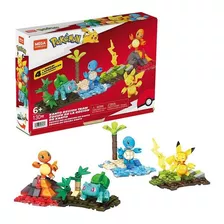 Pokémon Equipe De Kanto Blocos De Montar Mega Construx Hfg05 Quantidade De Peças 130