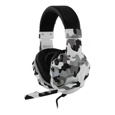 Headset Gamer Dust Camo Pro X33 Grafite Haste Ajustavel