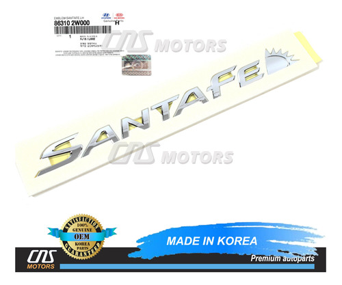 Rear Liftgate Trunk Emblem Badge For 13-18 Hyundai Santa Ddf Foto 4