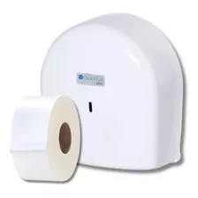 Porta Papel Higiênico Resistente + Papel Rolão C/ Chave E Nf