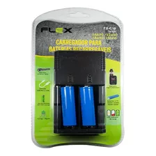 Carregador Com 2 Baterias 18650 Recarreg Flex 3800mah C10 Nf