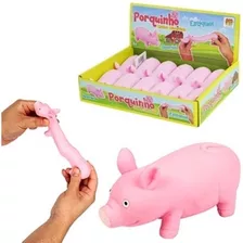 Brinquedo Fidget Anti Stress Porquinho Estica Divertido Pug