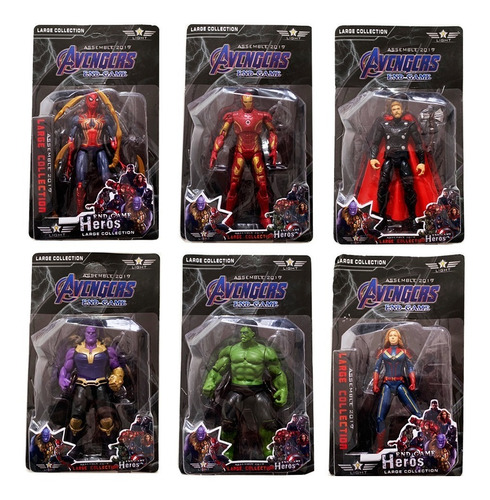 Muñecos Articulados Avengers Infinity War Thanos Hulk Ironma