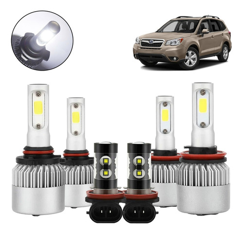 Luz Alta/baja/niebla Kit Faros Led 8000lm Para Para Subaru Foto 10