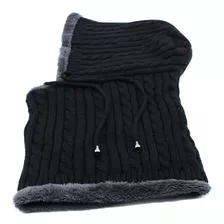 Conjunto De Bufanda Circular De Gorro De Punto Para Hombres 