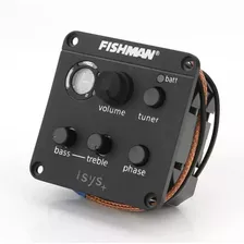 Pastilla Fishman Isys+ Preamp Afinador Ecualizador 2 Bandas