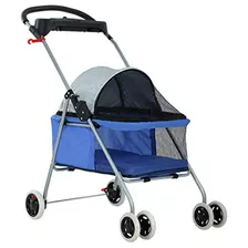 Bestpet Coche Para Mascotas 4 Ruedas Plegable Impermeable