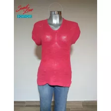 Blusa Mujer Rosa Tejida Gap (c-020)