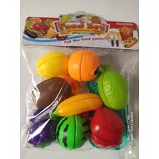 Frutas Com Velcro Pra Unir As Partes 8 Frutas + Acessórios 