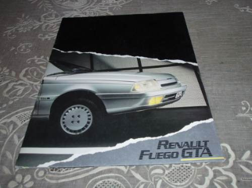 Folleto Catalago Original De Renault Fuego Gta Impecable !!!