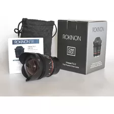 Tremendo Lente Rokinon 14 Mm Sin Uso!!