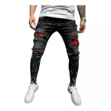 Jeans Hombre, Jeans, Pintados, Moda Rasgada, Jeans Modernos