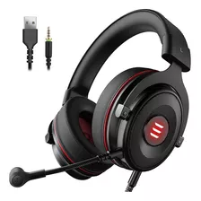 Auriculares Gamer Con Cable Eksa E900 Con Microfono Negro