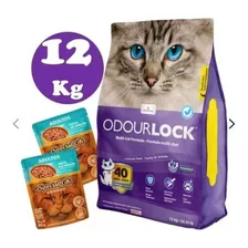 Arena Aglomerante Gato Odourlock Ultra Premium Lavanda 12kg