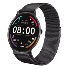 Smartwatch Nictom Nt16 1,28 Notificaciones + Malla Metálica Color De La Caja Negro Color De La Malla Negro