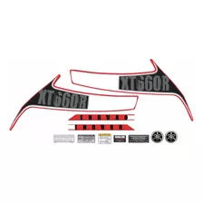 Kit Adesivos Yamaha Xt 660r 2013 À 2014 Vermelha 10374