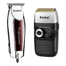 Kit Kemei Acabamento Km 9163 + Shaver Km 2026 Entrega Rapida