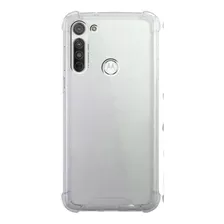 Funda De Acrigel Para Motorola G8 Plus Con Mica Y Anillo