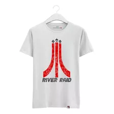 Camiseta River Raid Atari Branca Gameretrô Camisa Geek Série