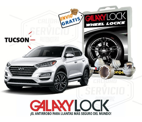 Tuerca De Seguridad Galaxi Lock Para Hyundai Tucson Gls. Foto 2