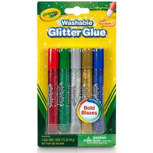 Crayola Adhesivo Mini Glitter Washable Glitter Glue X5