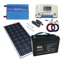 Panel Solar Kit 50w Regulador30a Bateria50ah Inverter 1000w