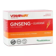 Vitamin Way Ginseng Guaraná Incrementa Energía Y Vitalidad Sabor Ginseng Rojo Coreano