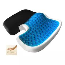 Cojin Gel Asiento Ortopédico Memoria Viscoelástica + Funda 