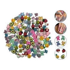 X10 Dijes 3d Apliques Strass Para Uñas Deco Nail Art Kawaii