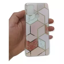 Carcasa Compatible Para Samsung A21s De Mosaico Rosa