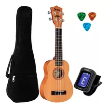 Ukulele Shelby Soprano Su21m+3 Palhetas+capa Luxo+afinador