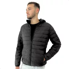 Jaqueta Puffer Bobojaco Masculino Frio Capuz Removível Chuva