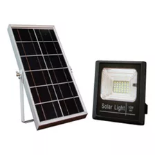 Proyector Led 10w Con Panel Solar Luz Fría 6000k Byp