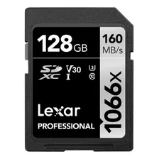 Cartão De Memória Lexar 128gb Cartão Sd Professional 160mbs