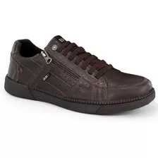 Sapatênis Casual Footwear Couro Legitimo