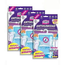 Antihumedad Percha Perfumada Lavanda Aire Pur Pack 3 Unidad